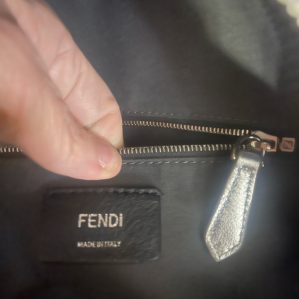 Fendi Silver Floral Studded Crossbody Bag - Picture 6 of 11